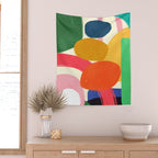 Modern Abstract Shape 01 Wall Tapestry Gallery Image 2