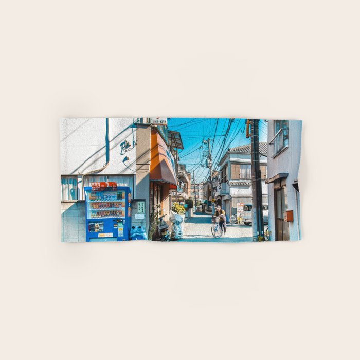 Anime Tokyo Streets Bath Towel Gallery Image 1