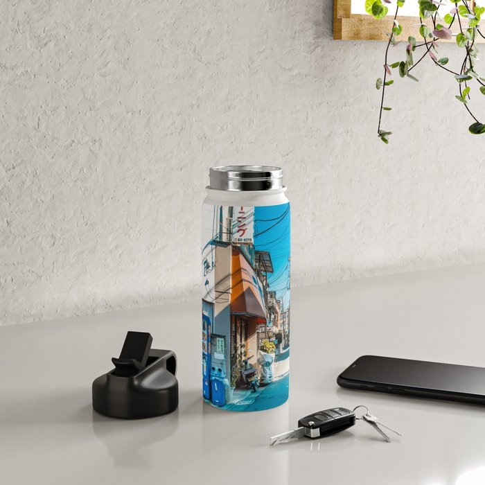 Anime Tokyo Streets Water Bottle Gallery Image 4