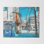 Anime Tokyo Streets Throw Blanket Gallery Image 2