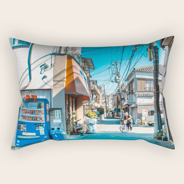 Anime Tokyo Streets Rectangular Pillow Gallery Image 2