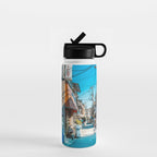 Anime Tokyo Streets Water Bottle Gallery Image 1