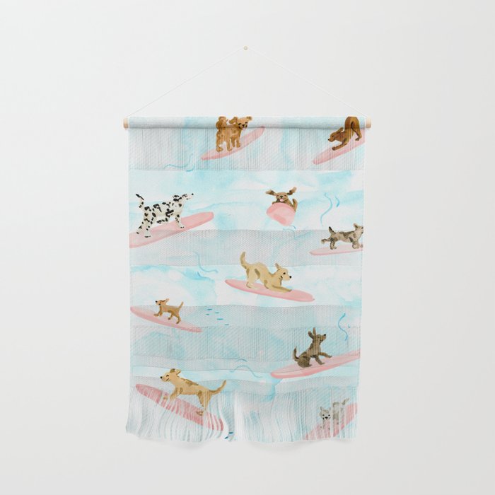 Dogs Surfing Wall Hanging Gallery Image 1