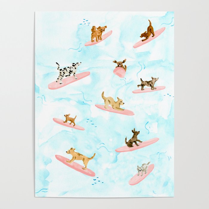 Dogs Surfing Poster Gallery Image 4