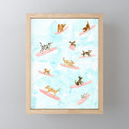 Dogs Surfing Mini Art Print Gallery Image 1