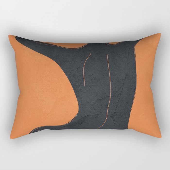 Abstract Nude I Rectangular Pillow Gallery Image 2