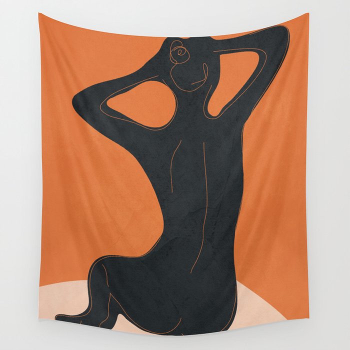 Abstract Nude I Wall Tapestry Gallery Image 4