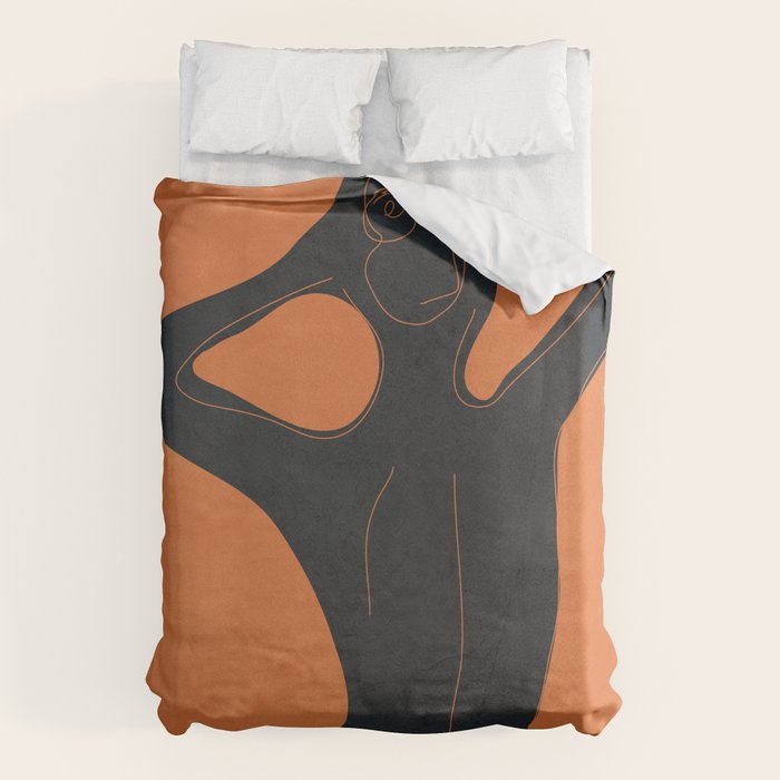 Abstract Nude I Duvet Cover Gallery Image 1