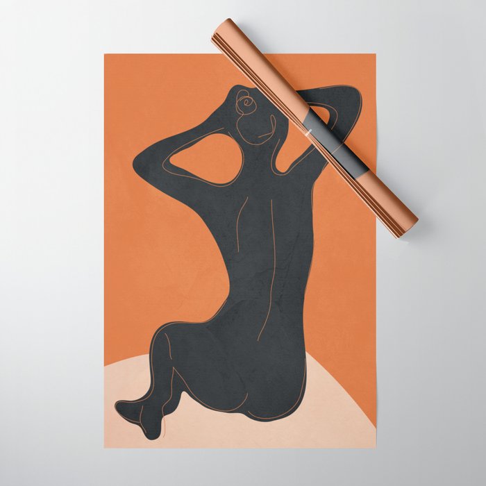 Abstract Nude I Wrapping Paper Gallery Image 1