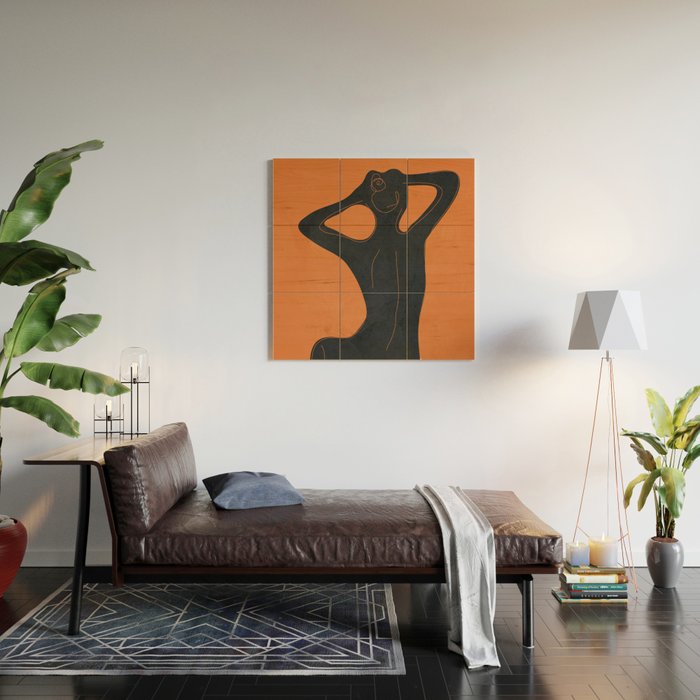 Abstract Nude I Wood Wall Art Gallery Image 2