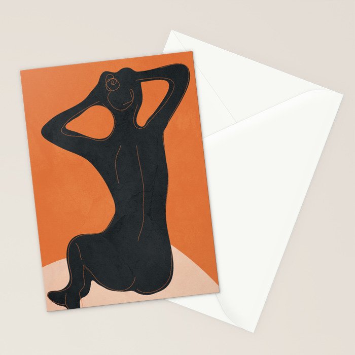 Abstract Nude I Stationery Card Gallery Image 2