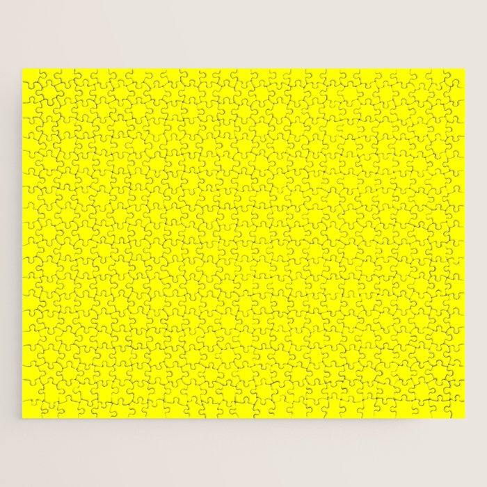 Bright Fluorescent Yellow Neon Jigsaw Puzzle Gallery Image 1