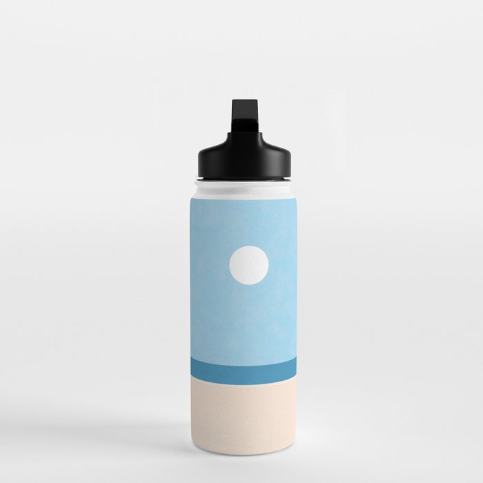 Minimalist Beach Sun Horizon Water Bottle Gallery Image 3