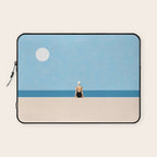 Minimalist Beach Sun Horizon Laptop Sleeve Gallery Image 1