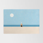 Minimalist Beach Sun Horizon Rug Gallery Image 2