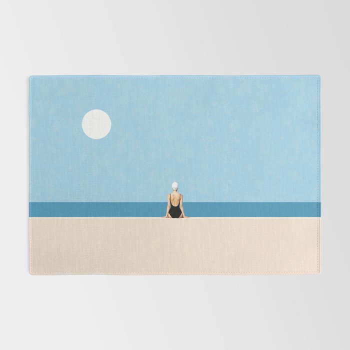 Minimalist Beach Sun Horizon Rug Gallery Image 2