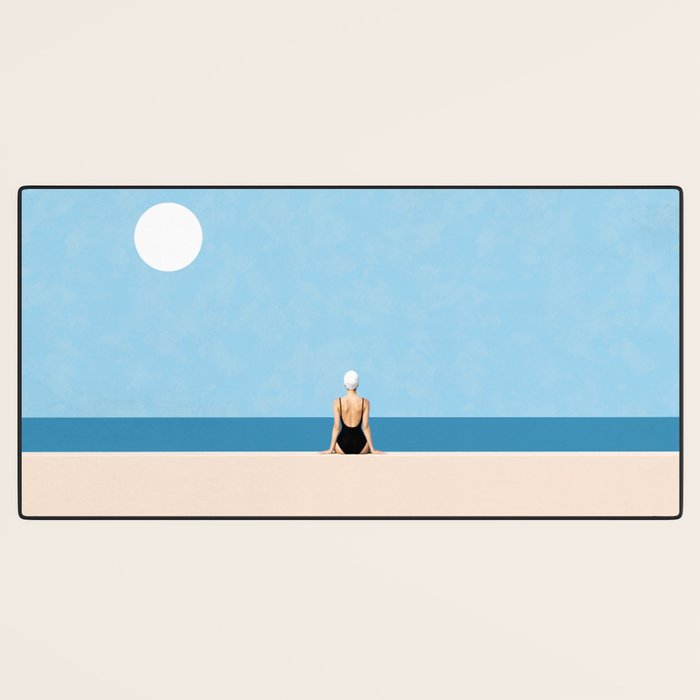 Minimalist Beach Sun Horizon Desk Mat Gallery Image 3