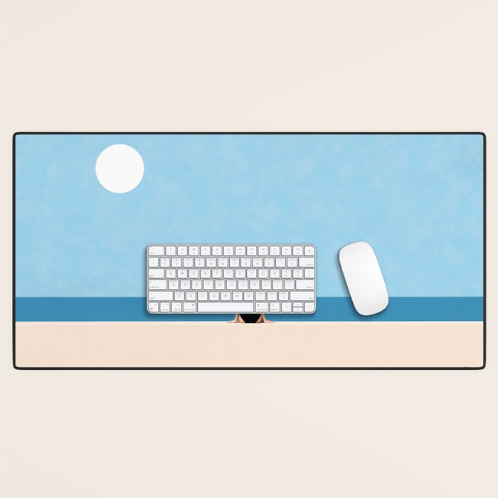 Minimalist Beach Sun Horizon Desk Mat Gallery Image 1