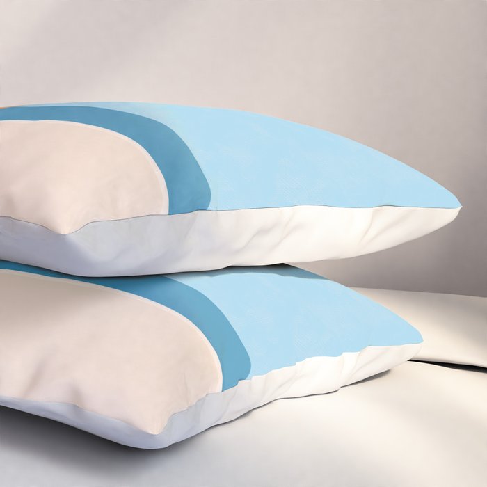 Minimalist Beach Sun Horizon Pillow Sham Gallery Image 3