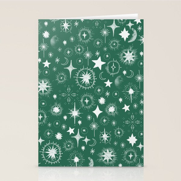 Greenish stellar S Stationery Card Gallery Image 1