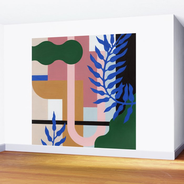 Leather Fern Wall Mural Gallery Image 2