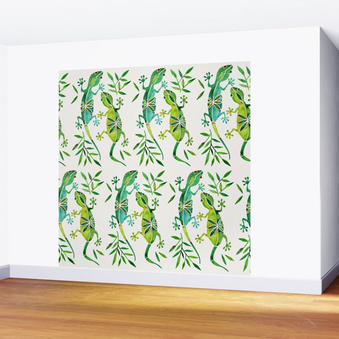 Geckos - Green Palette Wall Mural Gallery Image 2