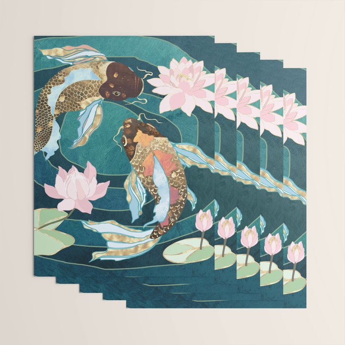 Metallic Koi III Wrapping Paper Gallery Image 3