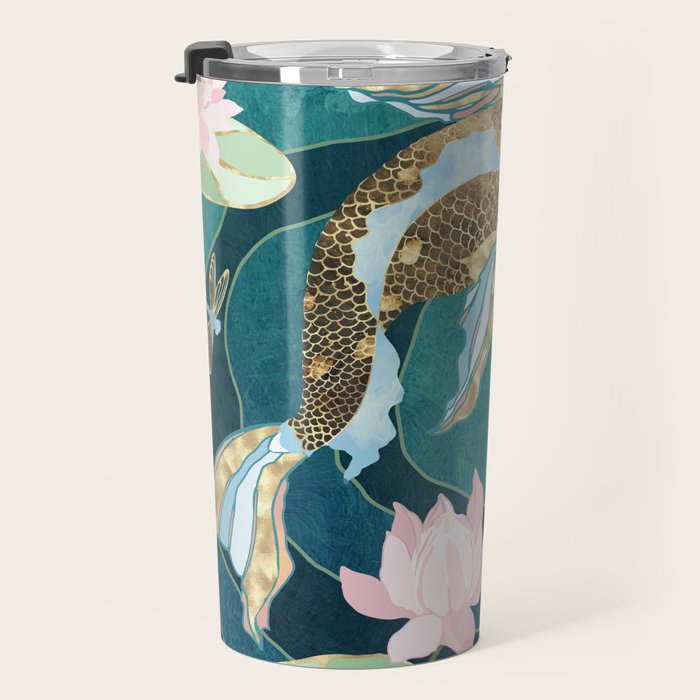 Metallic Koi III Travel Mug Gallery Image 3