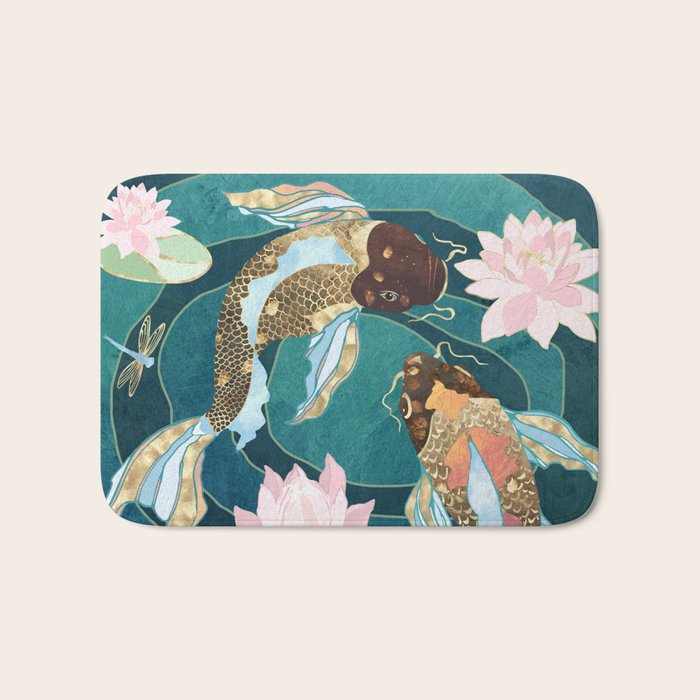 Metallic Koi III Bath Mat Gallery Image 1