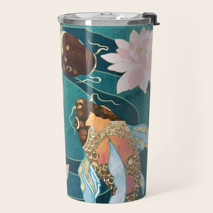 Metallic Koi III Travel Mug Gallery Image 2