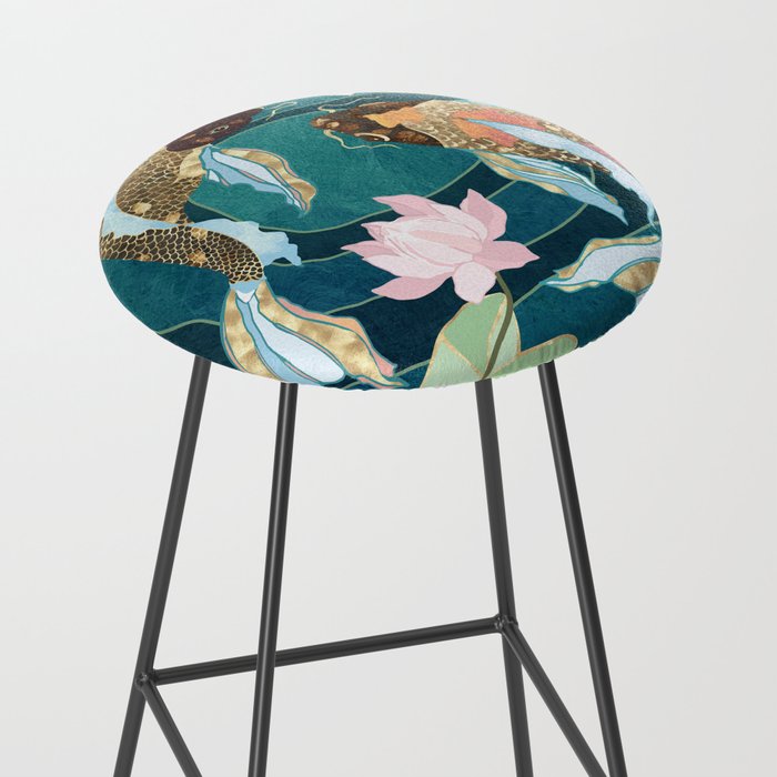 Metallic Koi III Stool Gallery Image 2
