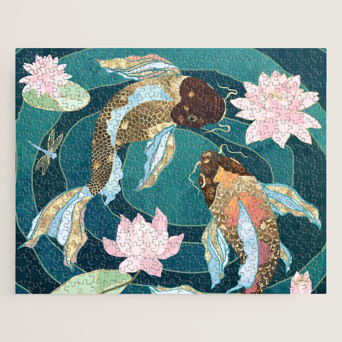 Metallic Koi III Jigsaw Puzzle Gallery Image 1