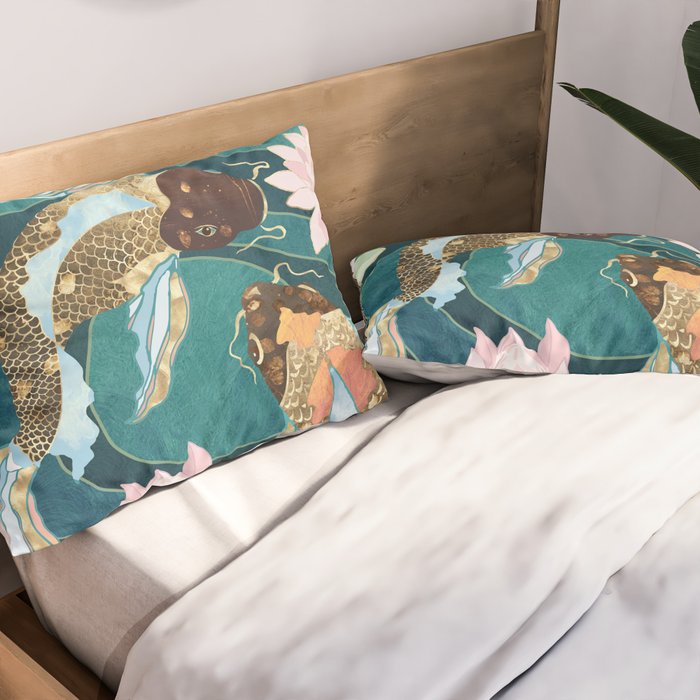 Metallic Koi III Pillow Sham Gallery Image 2