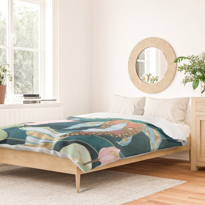Metallic Koi III Duvet Cover Gallery Image 2