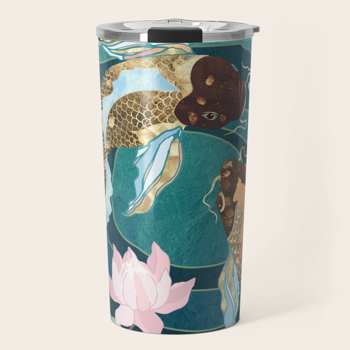 Metallic Koi III Travel Mug Gallery Image 1