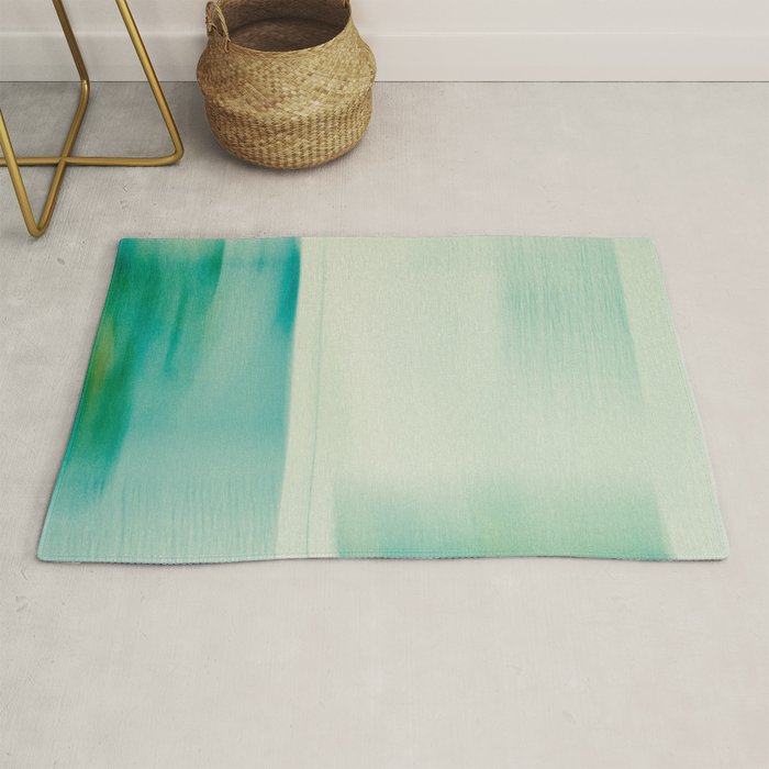 I Am Peaceful abstract photography water long exposure Rug Gallery Image 1
