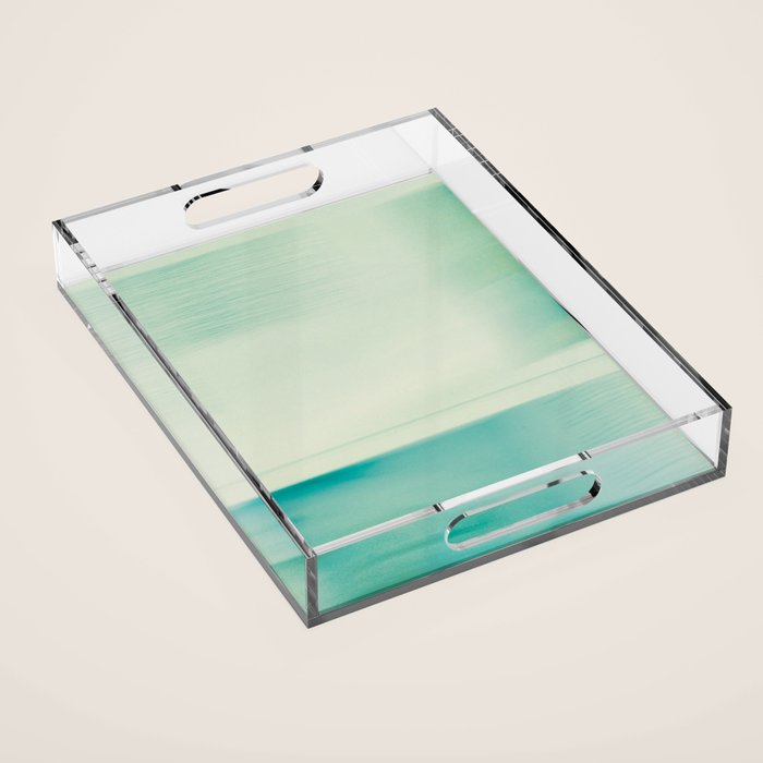 I Am Peaceful abstract photography water long exposure Acrylic Tray Gallery Image 1