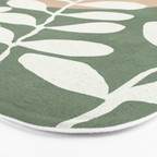 Minimal Abstract Leaves 02 Bath Mat Gallery Image 3