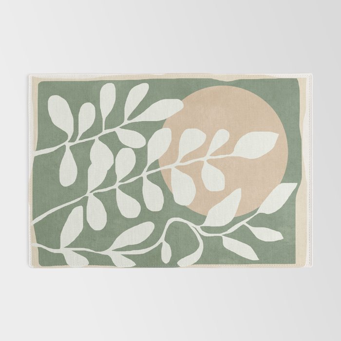 Minimal Abstract Leaves 02 Rug Gallery Image 2
