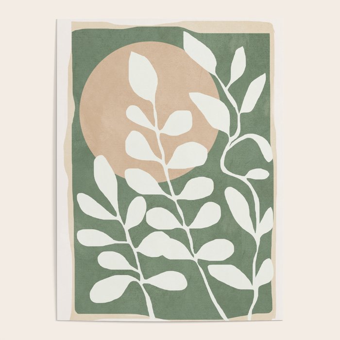 Minimal Abstract Leaves 02 Poster Gallery Image 4