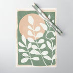 Minimal Abstract Leaves 02 Wrapping Paper Gallery Image 1