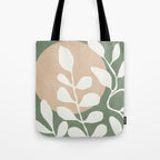 Minimal Abstract Leaves 02 Tote Bag Gallery Image 1
