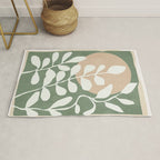 Minimal Abstract Leaves 02 Rug Gallery Image 1