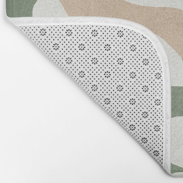 Minimal Abstract Leaves 02 Bath Mat Gallery Image 2