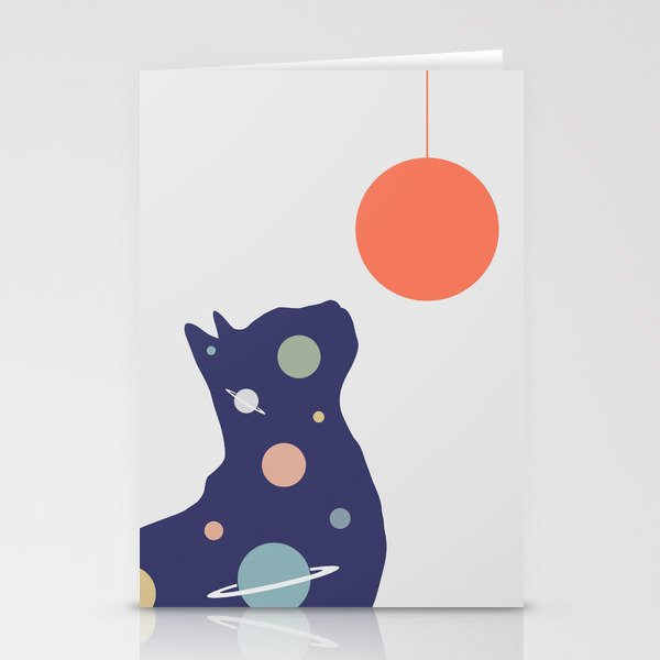 Cat Landscape 49 Stationery Card Gallery Image 1