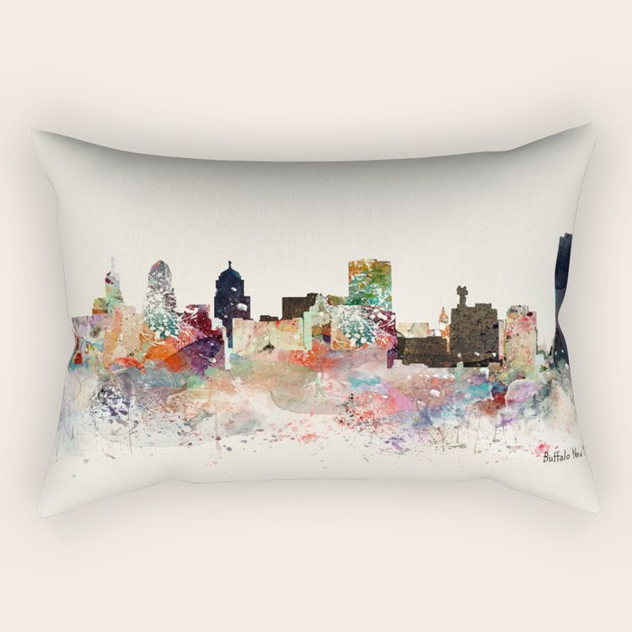 buffalo city new york Rectangular Pillow Gallery Image 2