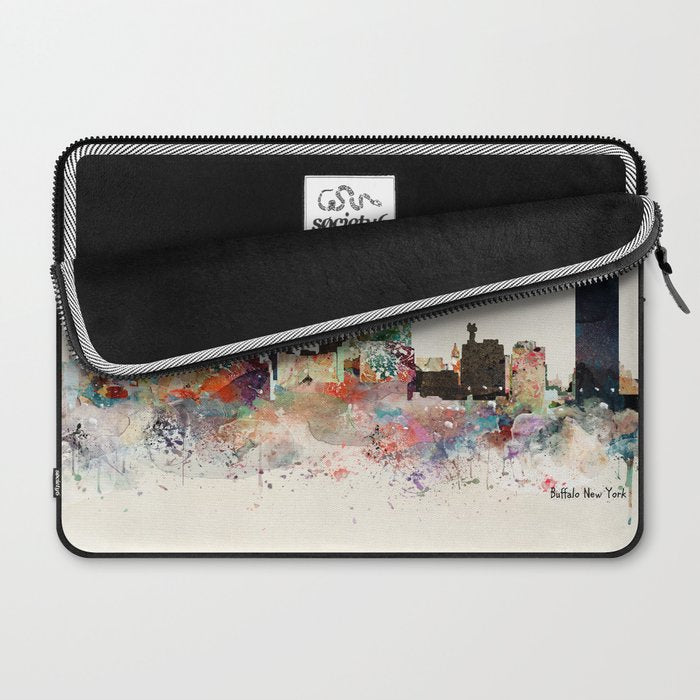 buffalo city new york Laptop Sleeve Gallery Image 2