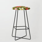 Poinsettia Pattern Stool Gallery Image 1