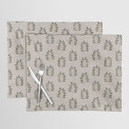 noble branches - pewter and olive Placemat Gallery Image 1