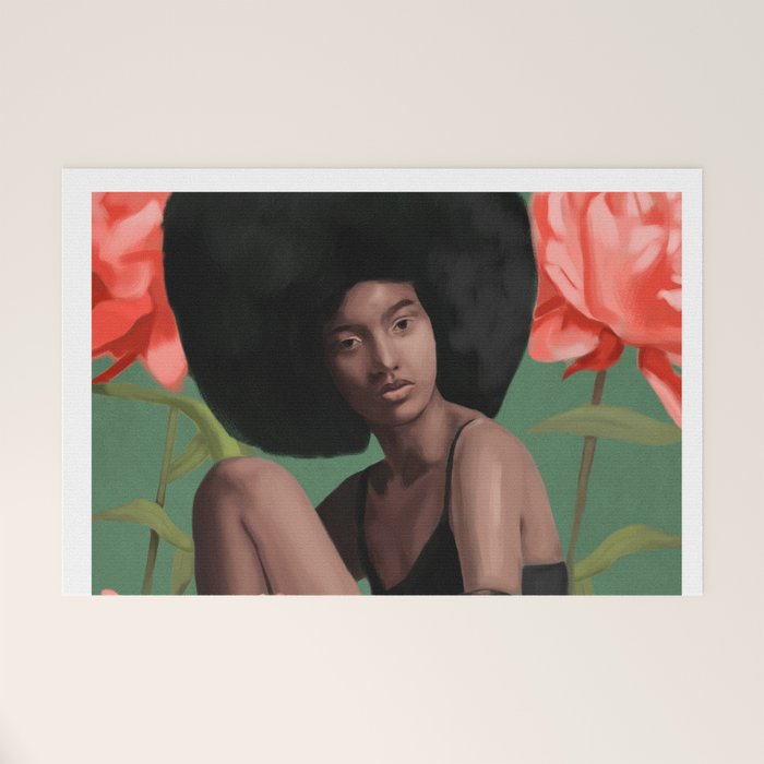 Garden of Peonies Welcome Mat Gallery Image 1